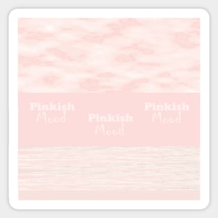 Pinkish mood, My backgrounds collage, pink, sky, clouds, pastel, mood, art, decor, TeePublic Sticker